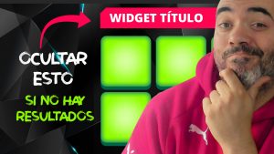 Ocultar el widget de título al mismo tiempo que un listing grid sin contenidos