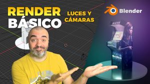 Luces, cámaras y render básico en Blender