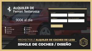 SINGLE de coche (Custom Post Type) - Diseño y maquetación - DELUJO