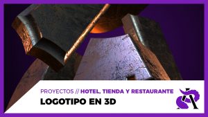 LOGOTIPO en 3D con After Effects // ARKHAM - Hotel, tienda y restaurante