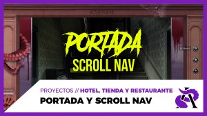 Diseño de portada con Scroll Navigation y "máscara" fixed