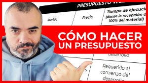 ¿Cómo hacer un PRESUPUESTO de página web?
