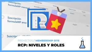 Restrict Content PRO - Niveles de membresía y roles - fórmulaWP