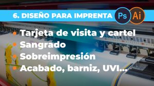 Diseños para imprenta, sobreimpresión, UVI, sangrado -  Tarjeta de visita y cartel
