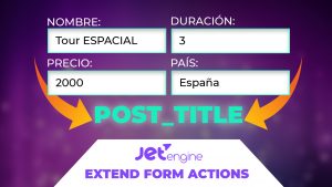 EXTEND FORM ACTIONS - Construyendo un título en base a campos del formulario