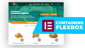 Maquetación de portada con CONTAINERS FLEXBOX en Elementor
