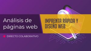 Web de imprenta rápida y diseño web | Análisis web