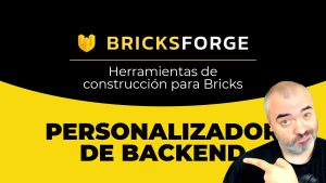 Diseña la pantalla de ADMIN con Bricks | Bricksforge backend designer