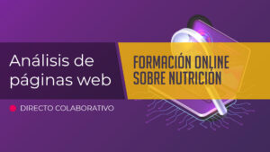 Academia de formación online sobre nutrición - Análisis Web